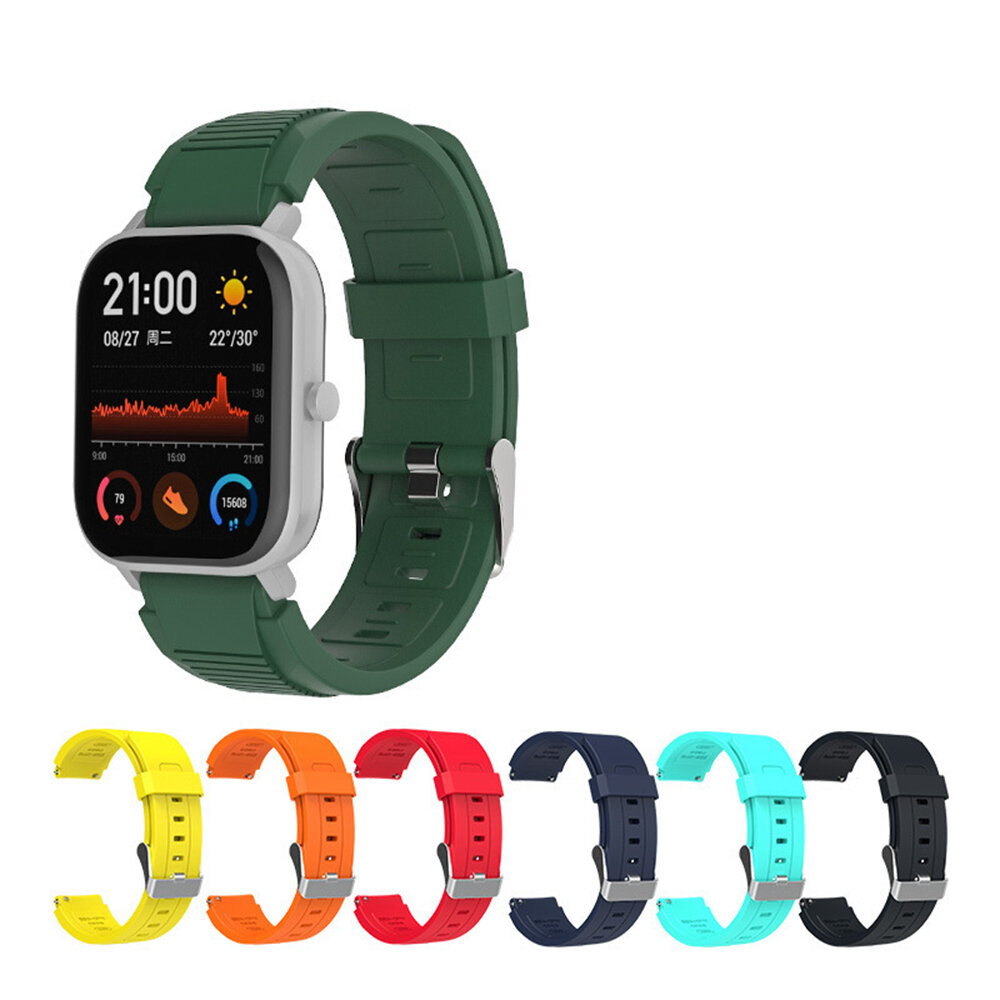 Bakeey 20mm Colorful Quick Release horlogeband roestvrij gesp voor Amazfit GTS GTR42mm Smart Watch