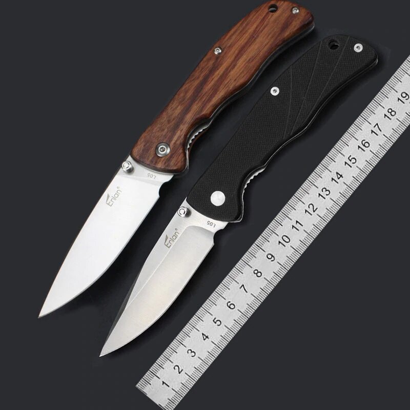 

Enlan L05 8CR13Mov Blade G10 или деревянная ручка складной карманный нож с клипсой из нержавеющей стали