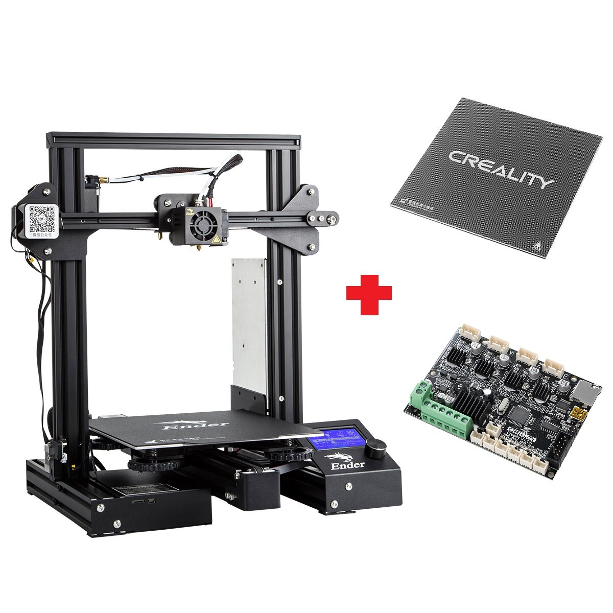 Creality 3D® Customized Version Ender-3Xs Pro 3D Printer 220x220x250mm Printing Size With Magnetic Removable Sticker/Glass Plate Platform/V1.1.5 Super Silent Mainboard