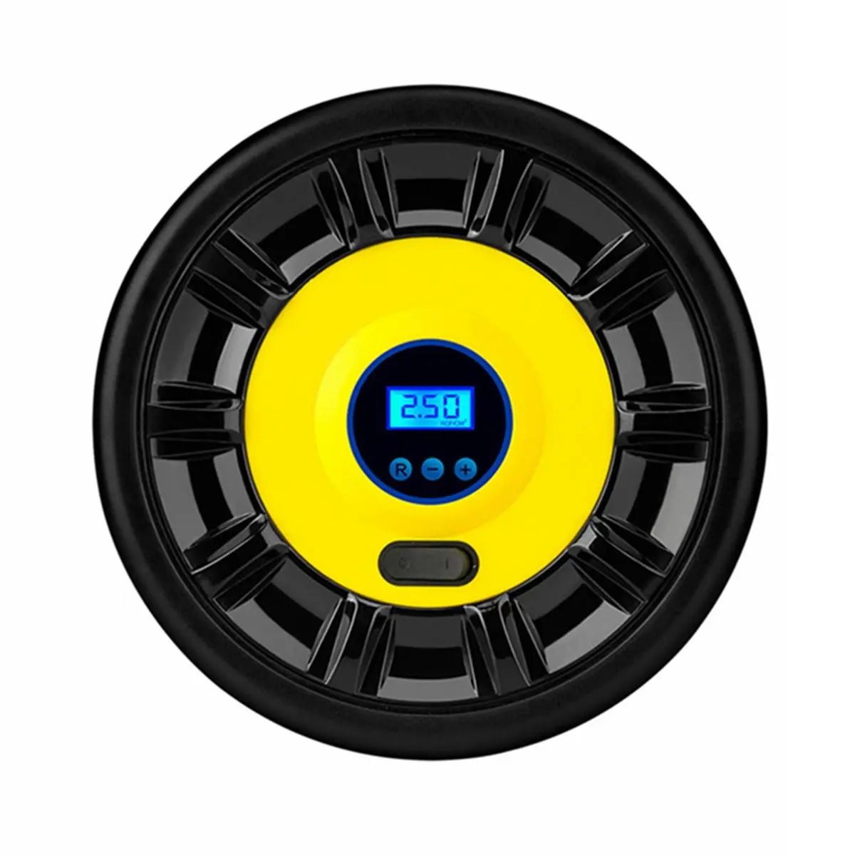 12v portable tire air pump digital display/pointer compressor inflator w/ led lights