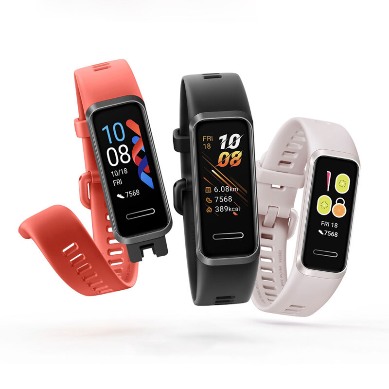 Original Huawei Band 4 Full Touch Screen Wristband Heart Rate SPO2 Monitor Multiple Language USB Charging Chinese Version