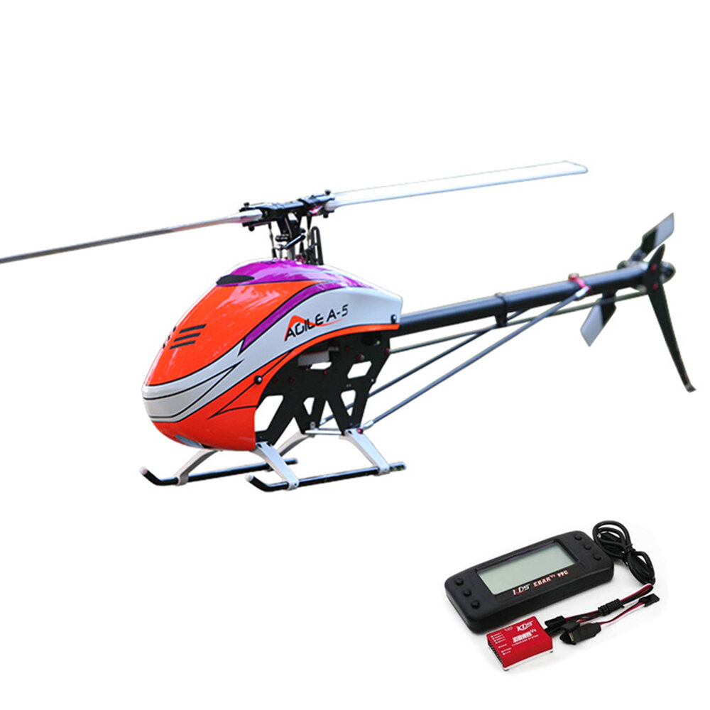 

KDS AGILE A5 6CH 3D Flybarless 550 Класс Ремень Привод RC Вертолет Набор С EBAR V2 Gyro