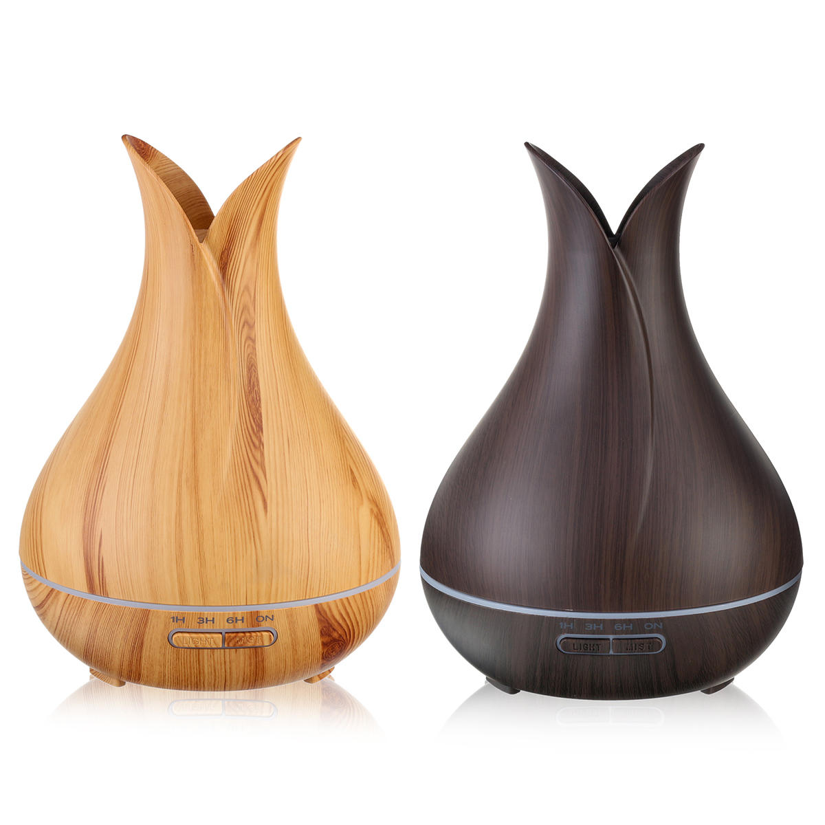 400lML Electric Wood Grain Time Mode Cool Mist Humidifier Aroma Essential Oil...