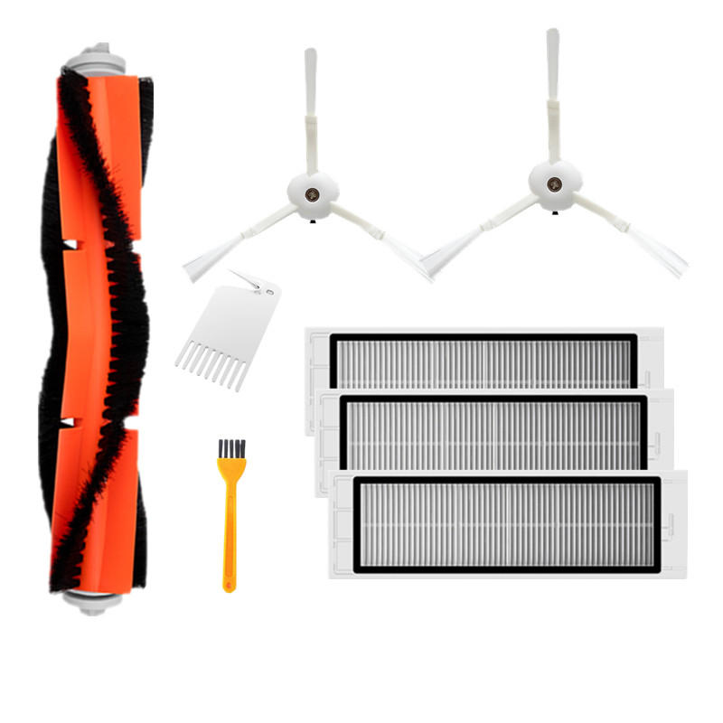 8PCS Accessories Main Brush Side Brush HEPA Filters Comb Cleaning Tool for Xiaomi Roborock Xiaowa Va