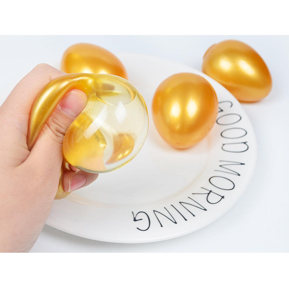 Creative TPR Simulation Eggs Venting Eggs VentingLiquid Balls Stress Relief Toy