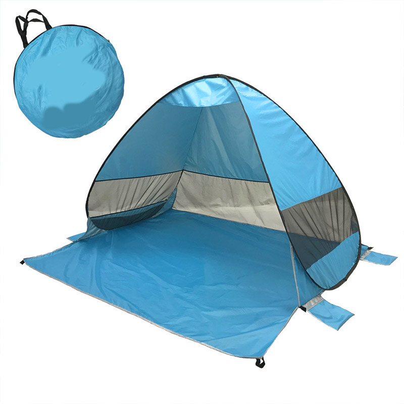 Fully Automatic P0P-UP Tent 2 Second Quick Open Beach Tent With Storage Bag Portable UV Protection Sunshade