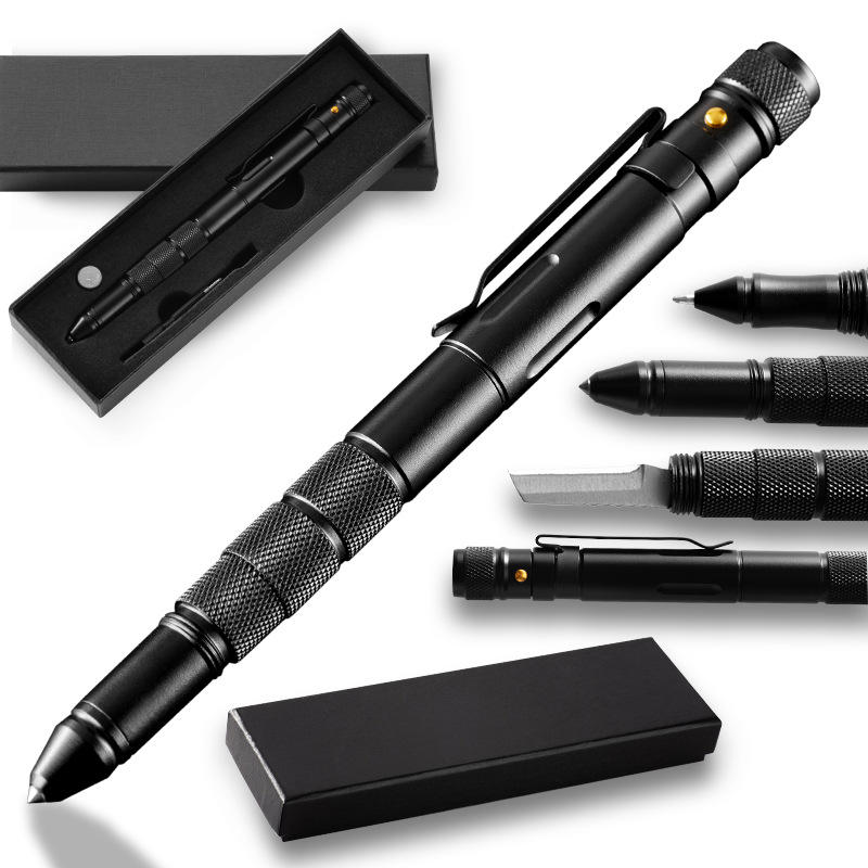T06 Multi-functional Self Defensive Tactical Pen With Emergency LED Light Whistle Window Glass Breaker Cutter for Outdoo, Banggood  - buy with discount