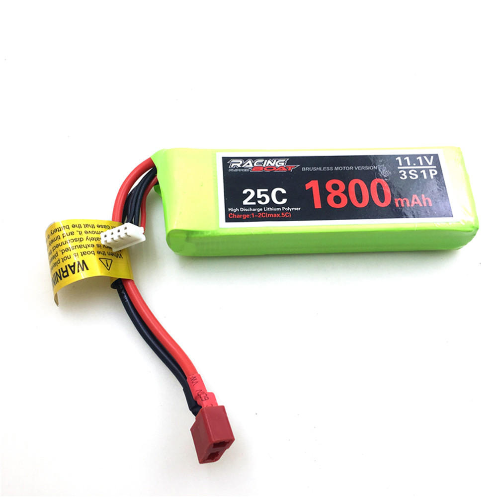 Feilun 11.1V 1800mAh 25C 3S T Plug Lipo-batterij voor FT012 2.4G borstelloze RC bootonderdelen