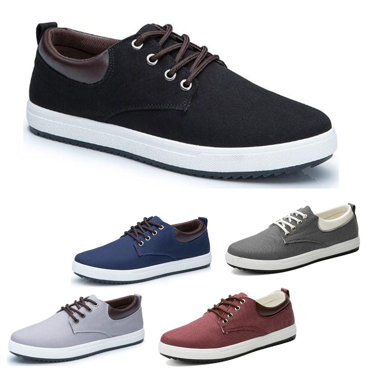 Men Casual Canvas Loafers Lace up Driving Walking Flats