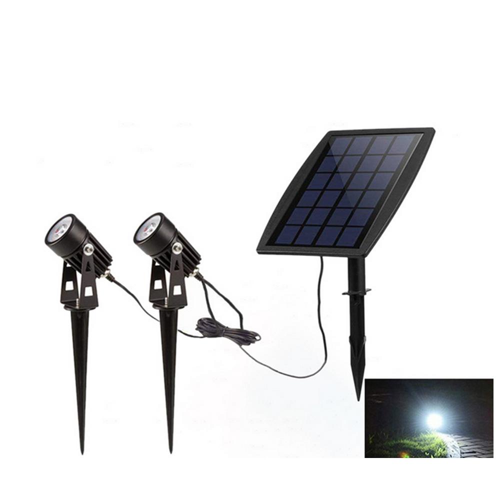 

Solar Powered 2 in 1 LED Light Waterproof Light-controlled Sensor Spotlights Outdoor Garden Lawn Yard Porch Walkway Lamp
