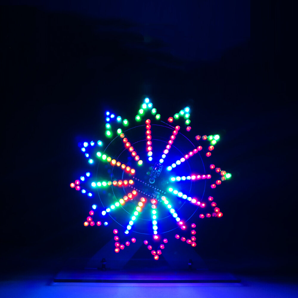 Geekcreit? DIY Colorful LED Automatische roterende reuzenradkit Elektronische componenten Diy muziek