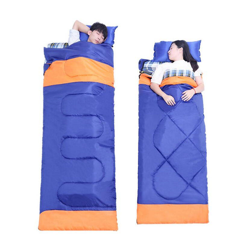 IPRee® 3 em 1 Saco de Dormir para Camping ao Ar Livre Ultraleve para 2 Pessoas Saco de Dormir de Envelope para Amantes de Primavera e Outono (185+35)*150cm