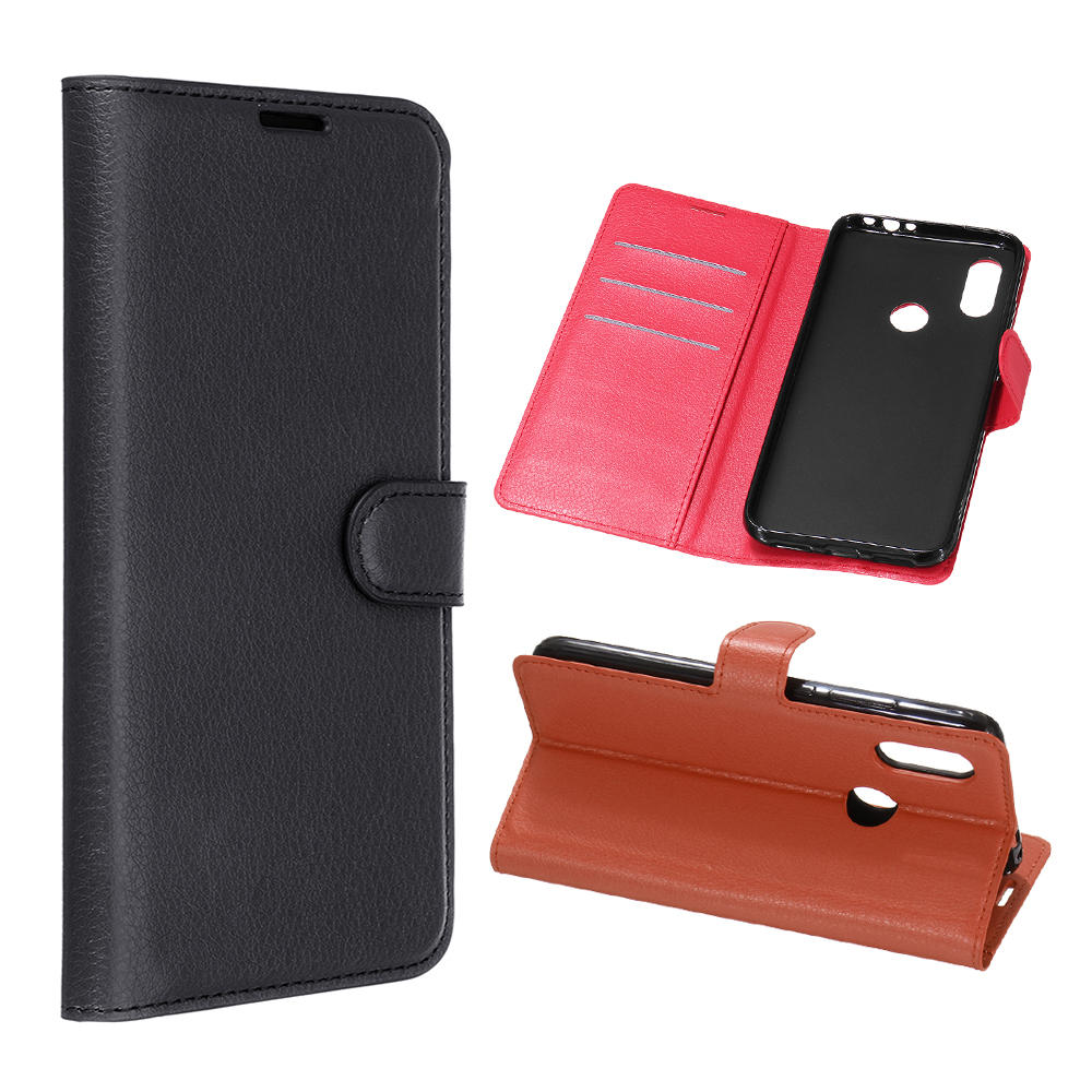 

Bakeey Litchi Pattern Shockproof Flip with Card Slot Magnetic PU Leather Full Body Protective Case for Xiaomi Redmi 7 /