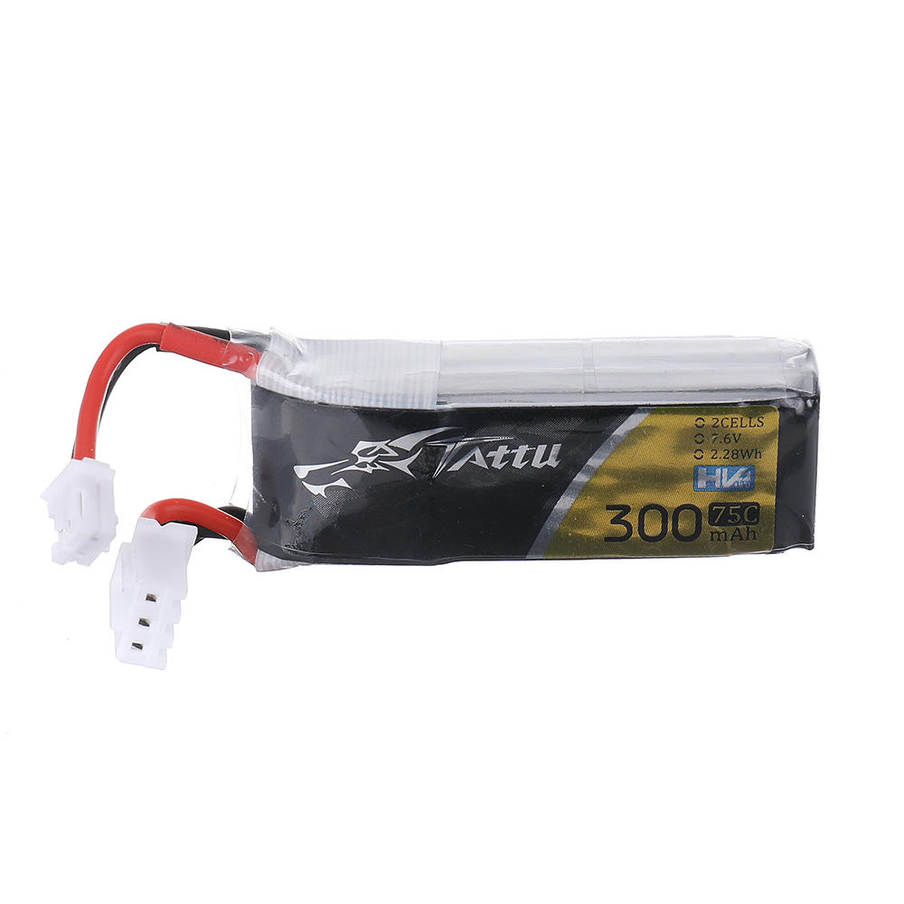 TATTU 7,6 V 300 mAh 2S 75C HV 4,35 V Lipo-batterij PH2.0 stekker voor Emax TinyhawkS-drone