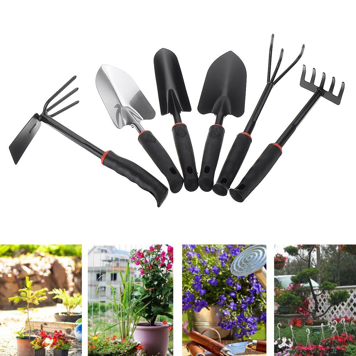 Gardening hand tools trowel shovel rake fork hoe garden cultivator ...