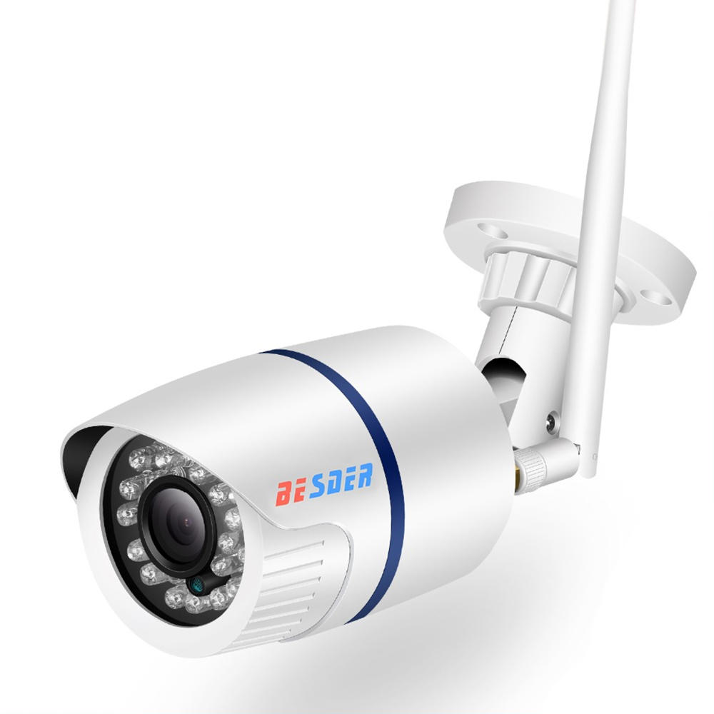

BESDER 6024PB(W)-HX201 Wireless HD 1080P IP Camera WiFi Outdoor Security Camera Waterproof ONVIF 20m IR Night Vision Mot