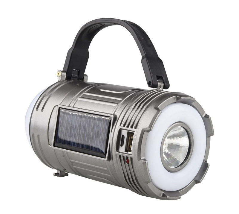 IPRee® 200LM LED Luz de acampamento solar USB 4 modos Lâmpada de mão Lanterna de emergência externa