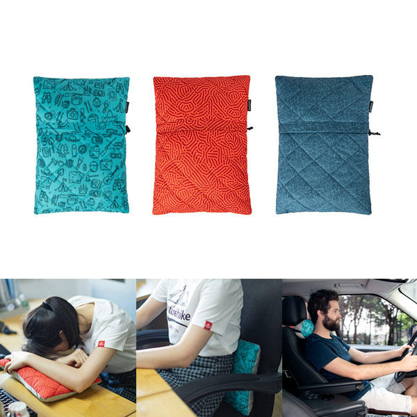 Naturehike NH19ZT001 Folding Pillow Portable Soft Sponge Back Cushion Neck Headrest Outdoor Travel