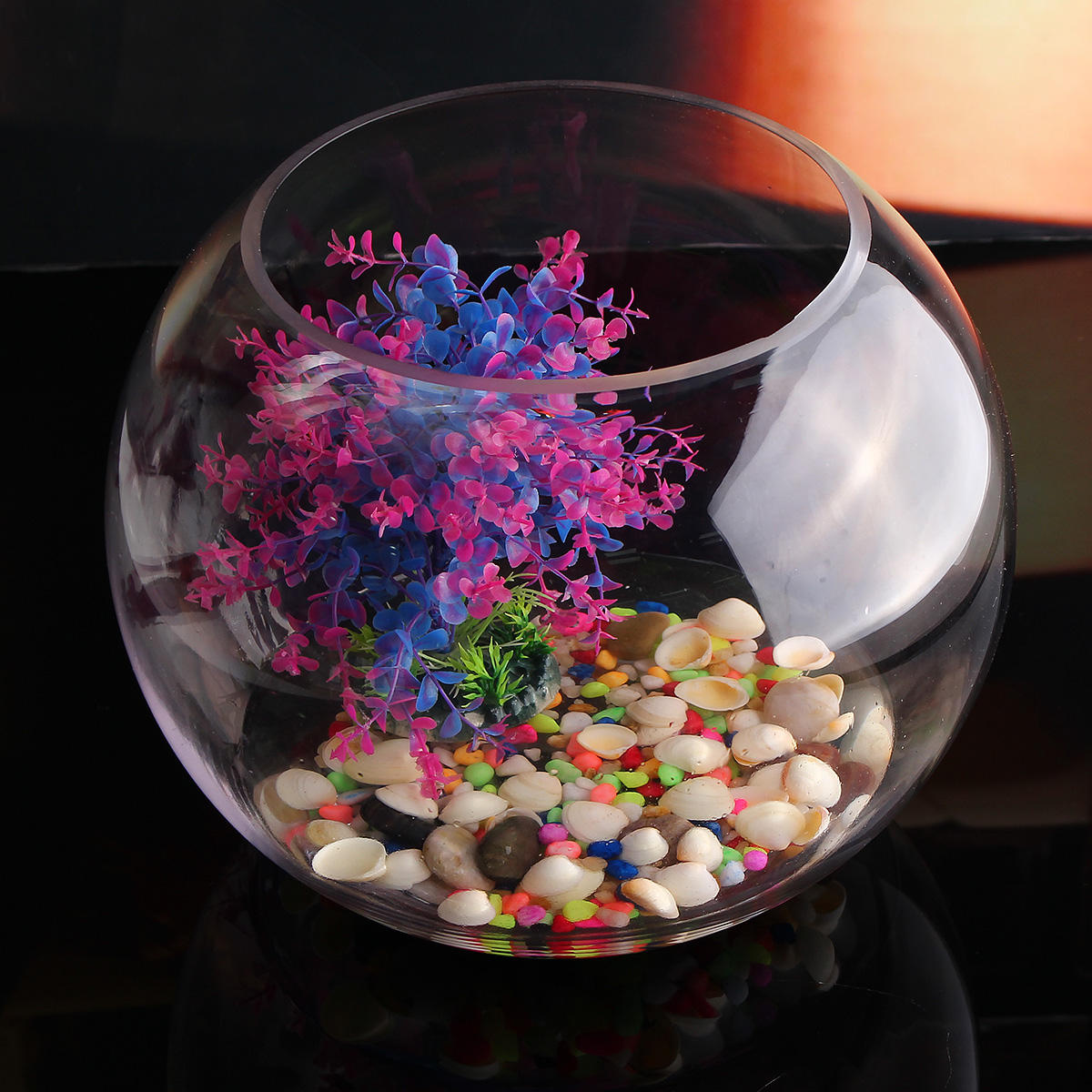 Ronde helderglazen vaas aquarium Ball Bowl bloem Planter Terrarium Home Decor