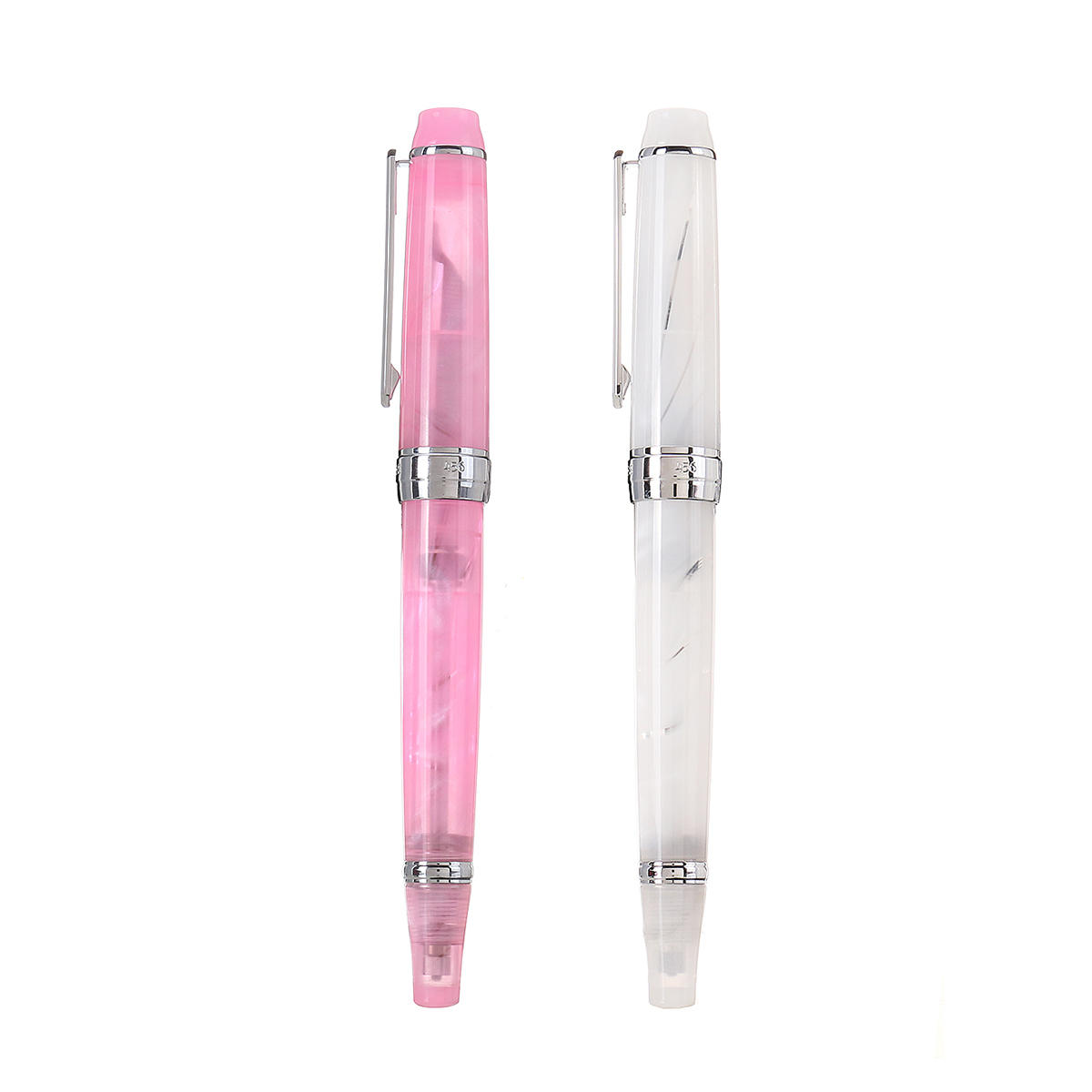 Negative Pressure Pen Transparent Resin Tip Fountain Pen Nib 0.5mm Writting Pen for School