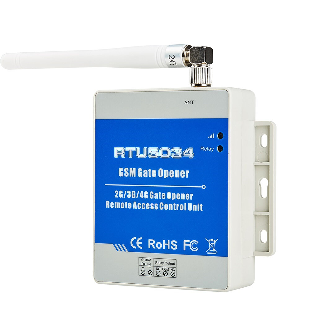 RTU5034 GSM Gate Opener Toegangsrelais Schakelaar Afstandsbediening door gratis oproep Alarmsysteem 