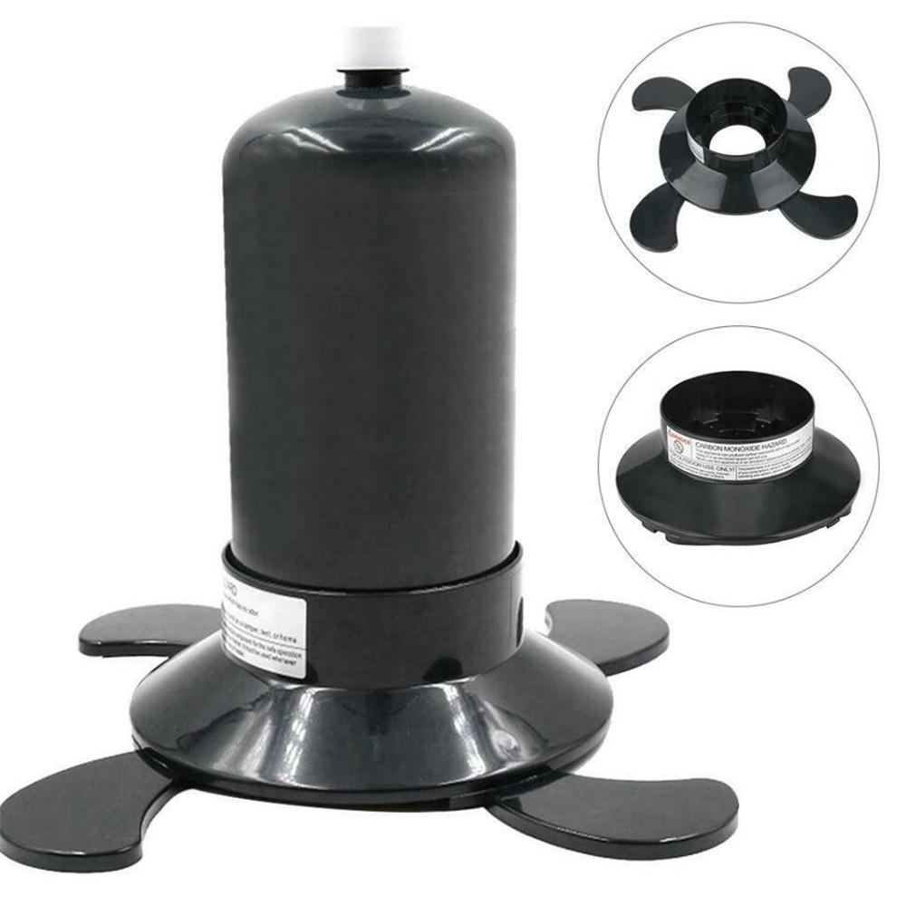 IPRee® ABS Plastic 1 Pound Gas Tank Shaft Support Stove Base Camping Furnace Gas Bottle Shelf