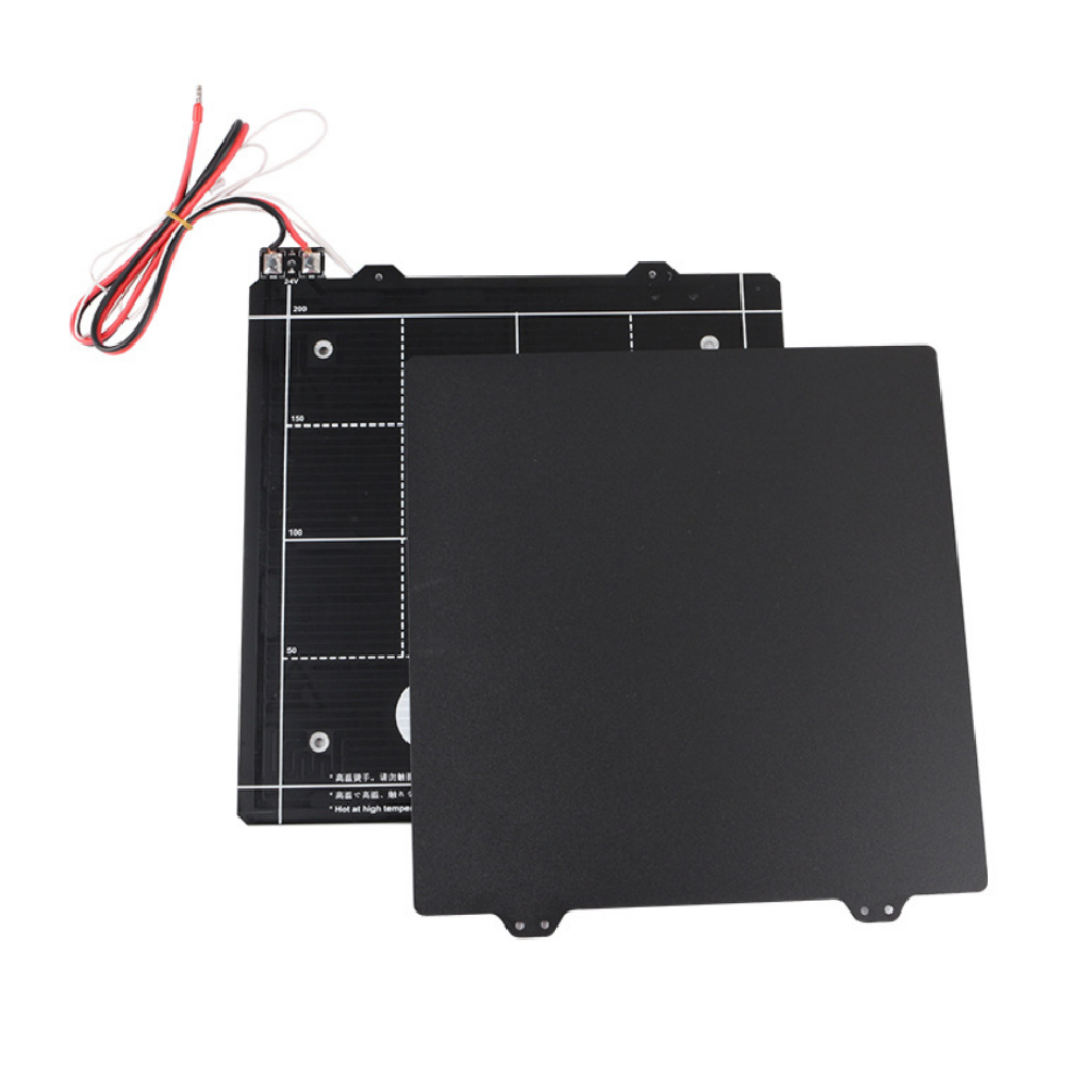 

235*235mm 24V Magnetic Heated bed Platform with Black PEI Power Steel Hotbed Plate for 3D Printer