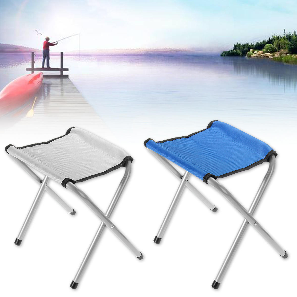 35 سنتيمتر المحمولة للطي كرسي في الهواء الطلق السفر التنزه التخييم كرسي الصيد شاطئ شواء البراز
