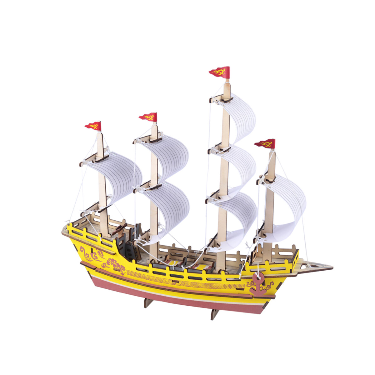 3D houtbewerking assemblage zeilen serie Kit puzzel decoratie speelgoed Model voor kinderen cadeau