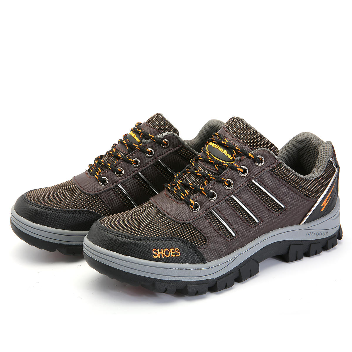Zapatos de seguridad para hombre Tengoo con puntera de acero, zapatillas para correr y senderismo antideslizantes e impermeables