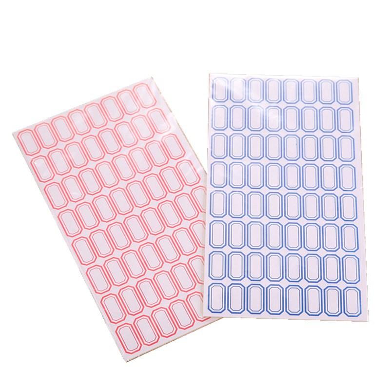 

10 Sheets/pack Self Adhesive Label Paper 64 grids/sheet Easy Writing Stick-on Label Sticky Notes for Office Shops Superm