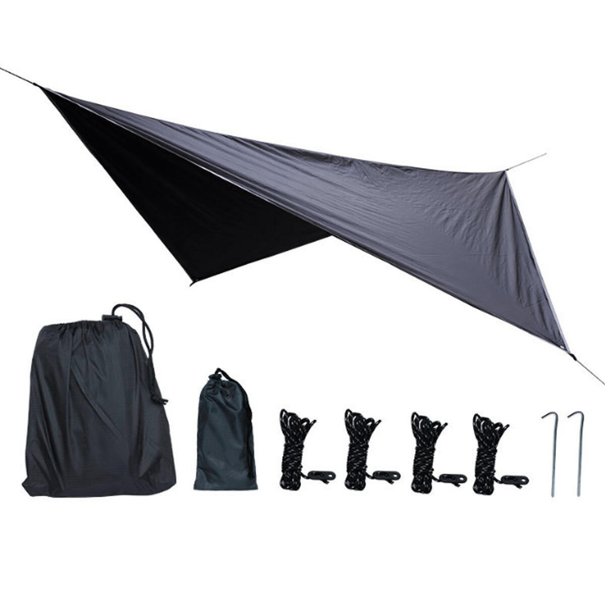IPRee® 8pcs/set Outdoor Kepeak Tent Tarp Camping Hammock Tent Anit-UV Moisture-proof Awning Sun Shade Rain Shelter Waterproof