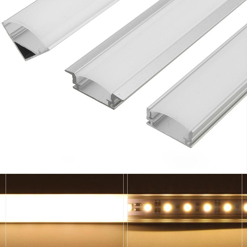 45CM Profilo Luce LED in Alluminio a Stile U/V/ YW Supporto Alloggiamento per Nastro Striscia LED Rigida Lampada a Barra