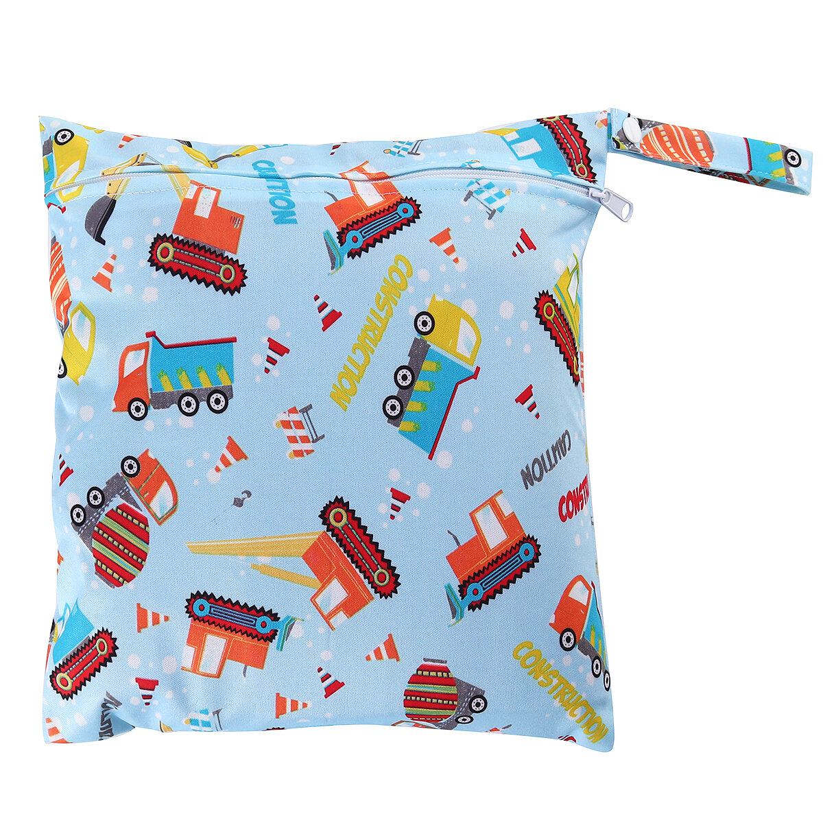 Fraldas impermeáveis reutilizáveis para bebês, bolsas de fraldas portáteis com duplo bolso para fraldas molhadas e secas