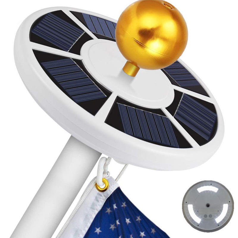 IPRee® 42 LED Solar Light Flag Pole Light Controle de luz à prova d'água Sensor Camping Garden Lâmpada de emergência