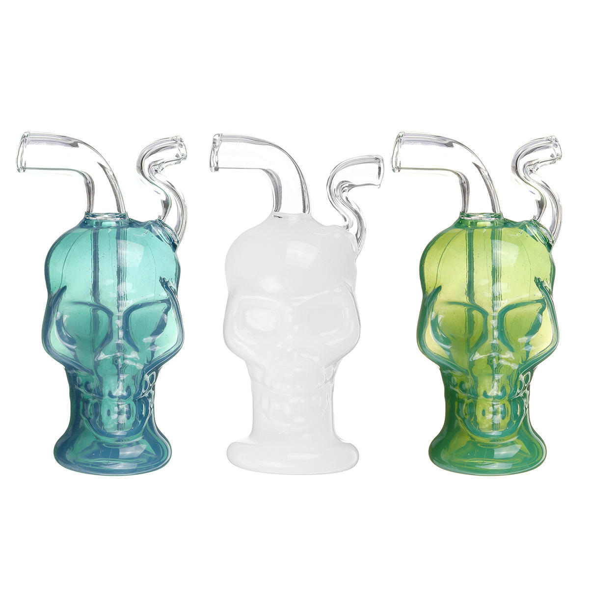 Mini Skull Pipes Glazen Skull Pot Pipes Accessoires 3 kleuren