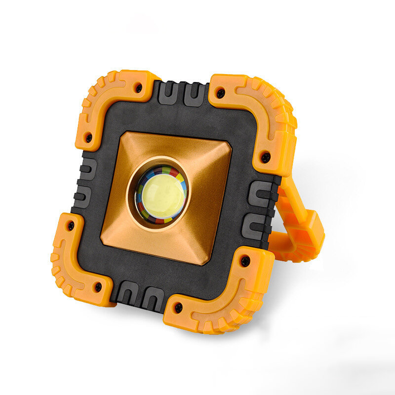 0W LED COB Napenergiával működő munkalámpa vízálló USB-töltővel, árvízfény reflektorral kültéri kempingezéshez és vészhelyzetekhez.