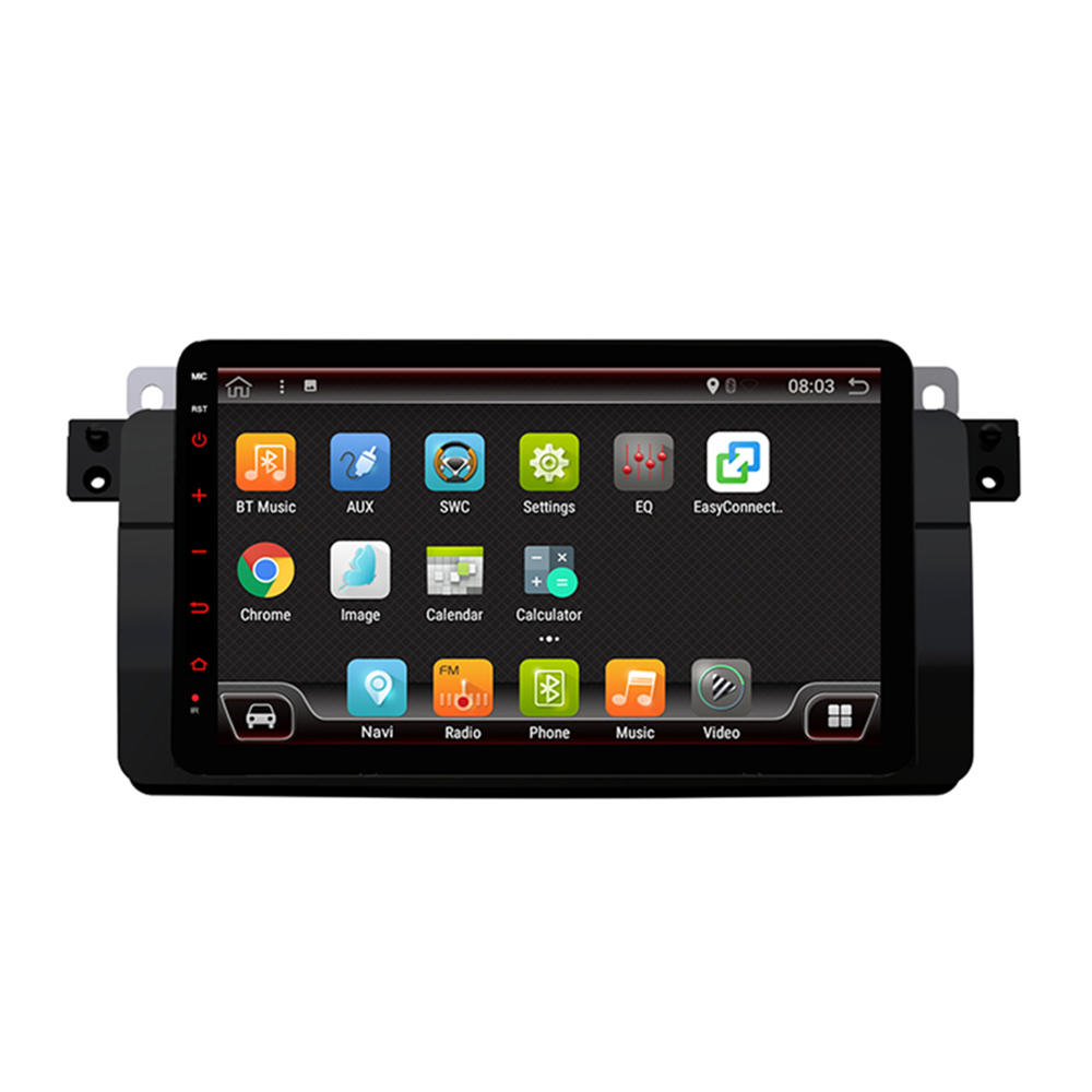 YUEHOO 8インチ4 + 32G Android 9.0カーステレオラジオ8コアIPS MP5 DVDプレーヤーbluetooth GPS WIFI 4G RDS for BMW E46