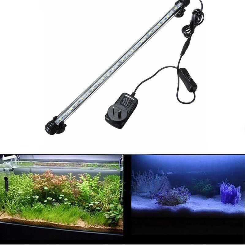 48CM 5W LED IP68 ضد للماء حوض للأسماك ضوء حوض للأسماك غاطسة ضوء قطاع ضوء حوض للأسماك