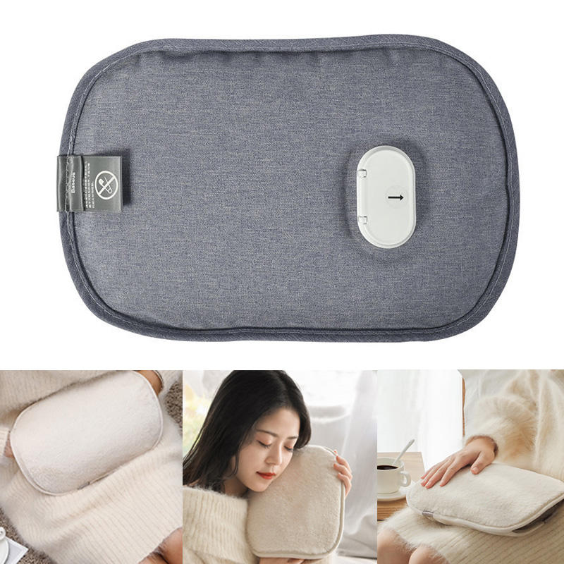 Baseus 350W Knitted Hot Water Bag Winter Warm Hand Heater 55-70℃ Safe Explosion-proof Washable Heat Water Bag 