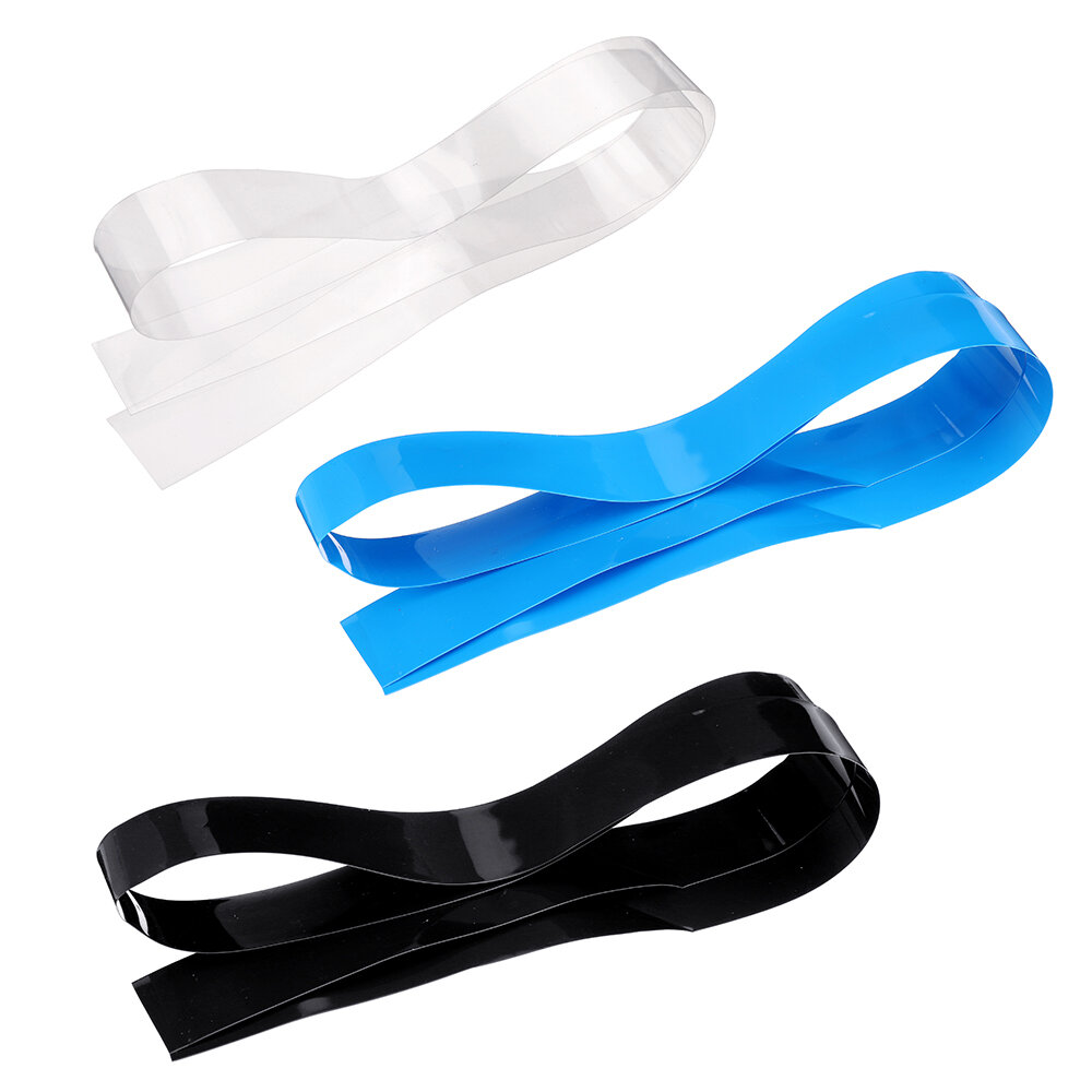 1m PVC krimpkous zwart / blauw / transparant 30/40/46/50/60/70 / 86mm breed voor Lipo-batterij