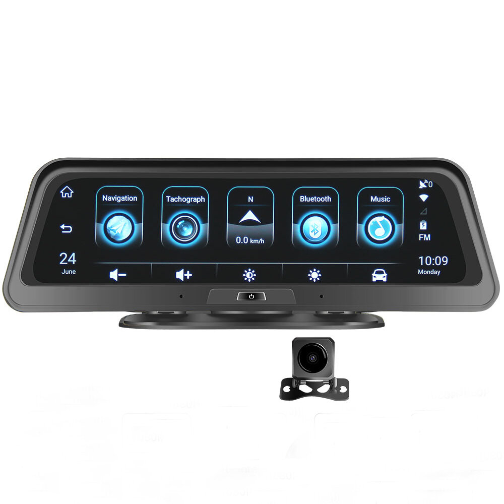 

android E98 10 Inch Car DVR 4G ADAS Dash Camera Rearview Mirror Camera GPS WiFi Parking Monitor Recorder