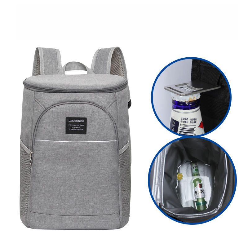 DENUONISS LH044 18L Outdoor Picnic Backpack Insulated Thermal  Cooler Bag Lunch Food Container
