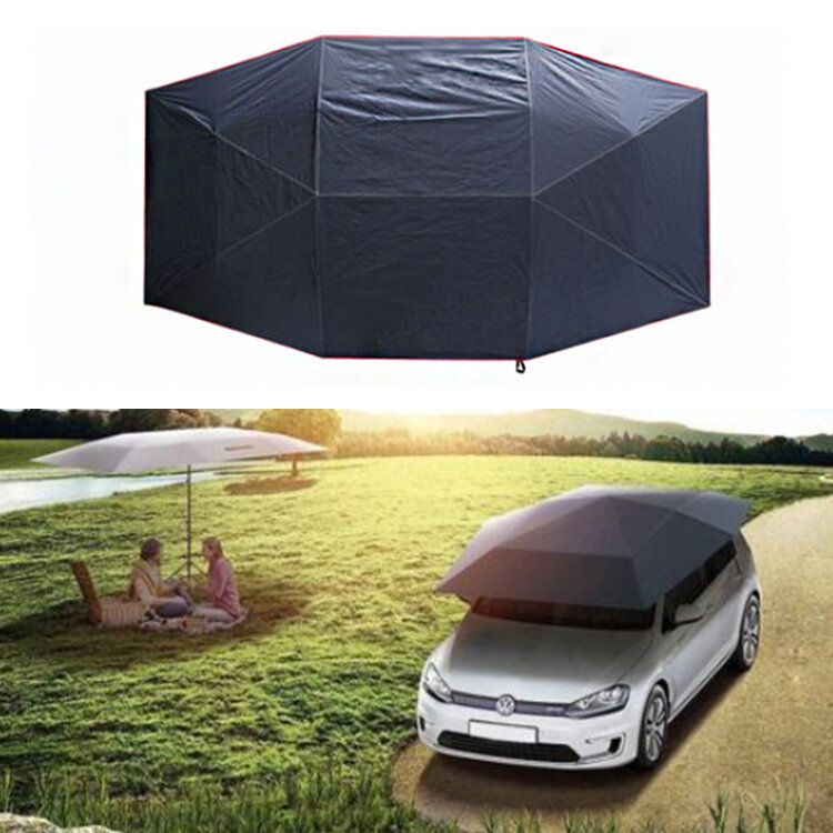 400x210 см Ткань для палатки на крыше UV Ткань Оксфорд Авто Зонт Водонепроницаемы Авто Подвижный солнцезащитный козырек Автоport Навес для На от