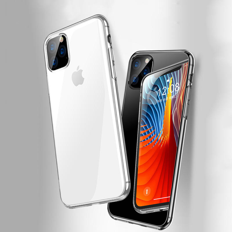 Bakeey schokbestendig ultradun transparant transparant Soft TPU beschermhoes voor iPhone 11 Pro Max 