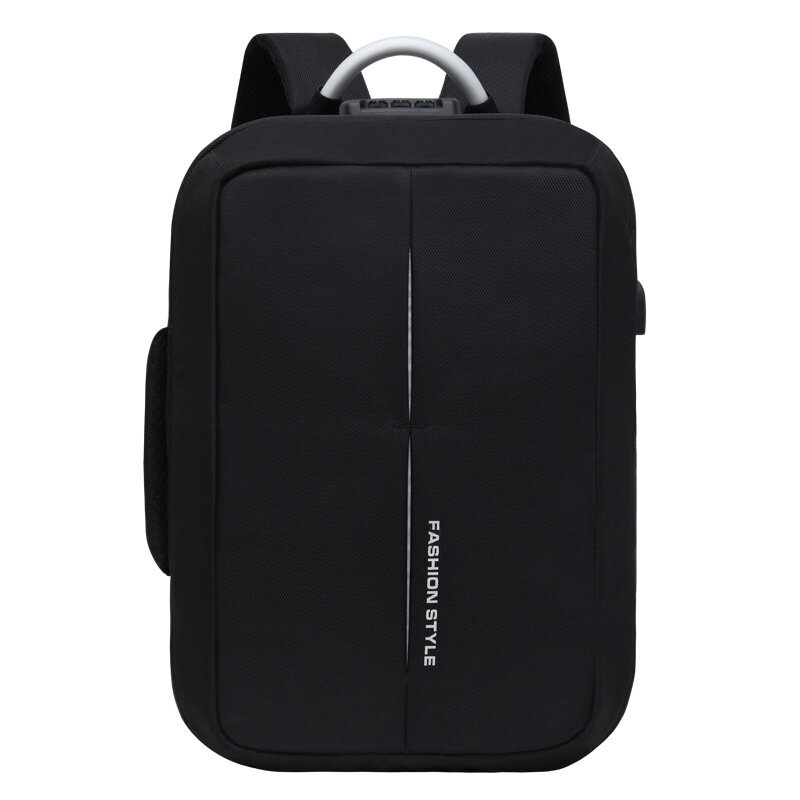 26Lオックスフォード布USBスクールバックパック防水15インチラップトップバッグ旅行ビジネスバッグ