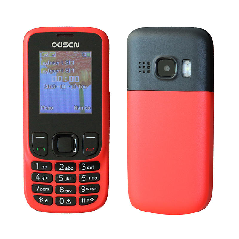 

ODSCN 6303 1.77 inch 3000mAh FM Radio Whatsapp bluetooth Vibration Big Keys Dual SIM Card Dual Stand Feature Phone