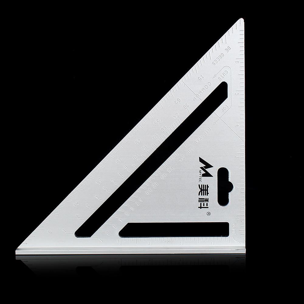 Aluminum Alloy 7 Inch Speed Square Layout Tool Rafter Triangle Ruler Woodworking Carpenters Marking Tool