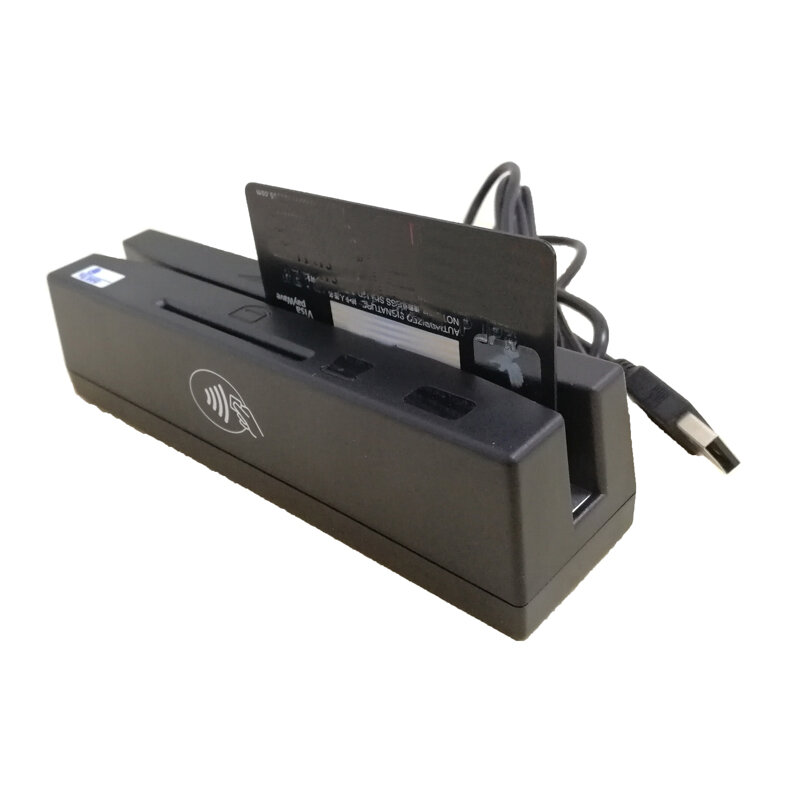 4-in-1 Magnetic Stripe Credit Card EMV IC Chip RFID PSAM Reader Writer YL160