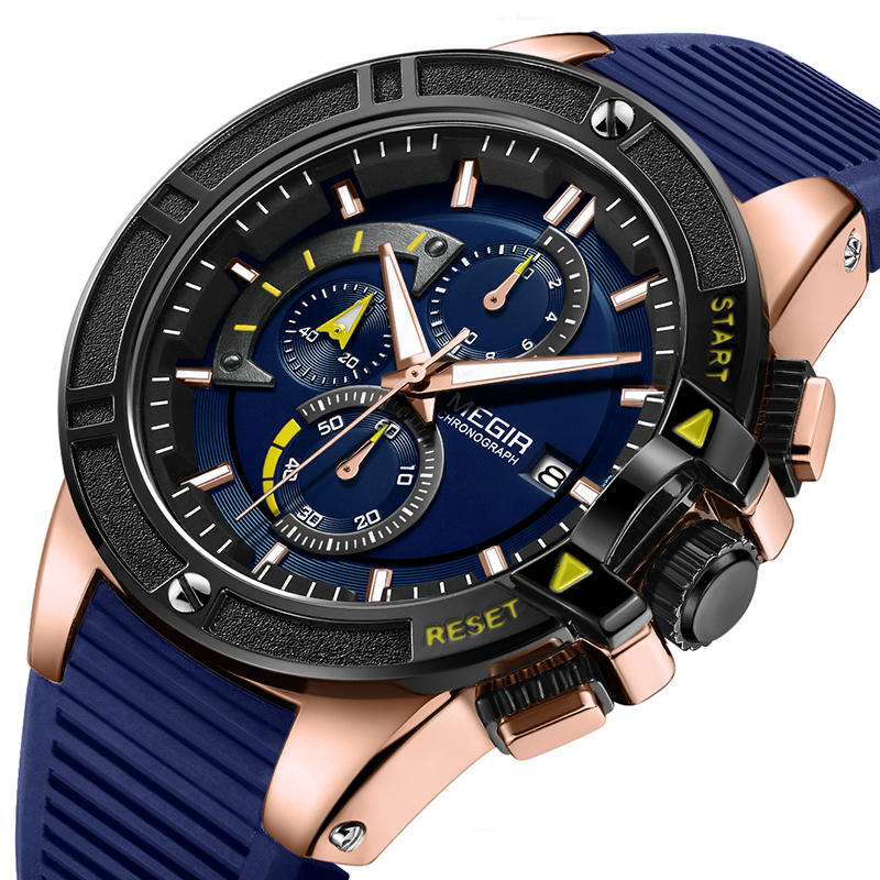 

MEGIR 2095 Fashion Men Watch Chronograph Waterproof Luminous Display Sport Quartz Watch